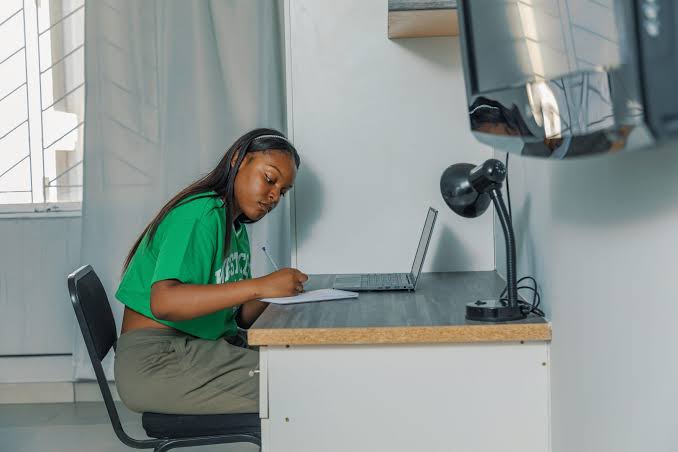 In-room study desk and workspace